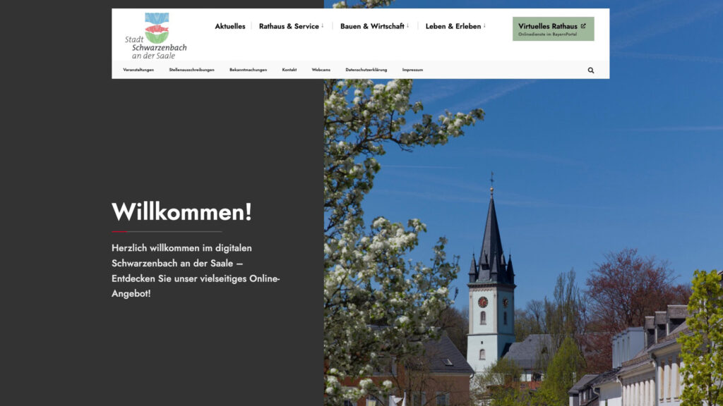 Website Screenshot Schwarzenbach an der Saale