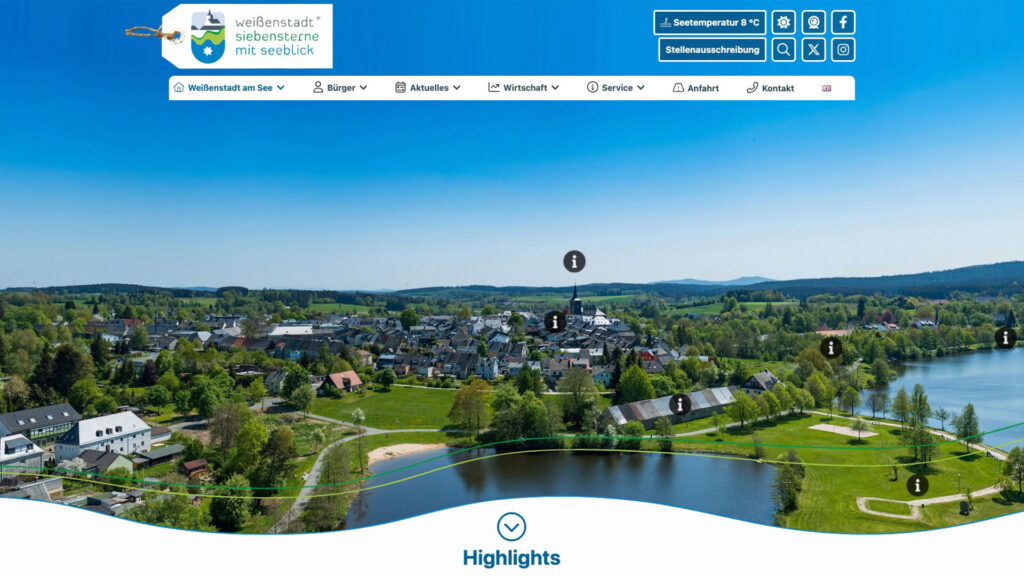 Website Screenshot Weißenstadt