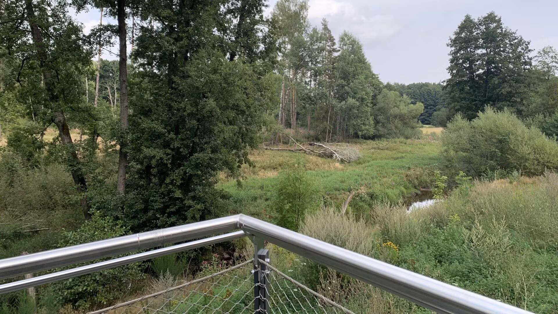 Blick über Teilabschnitt der Eger bei Röslau