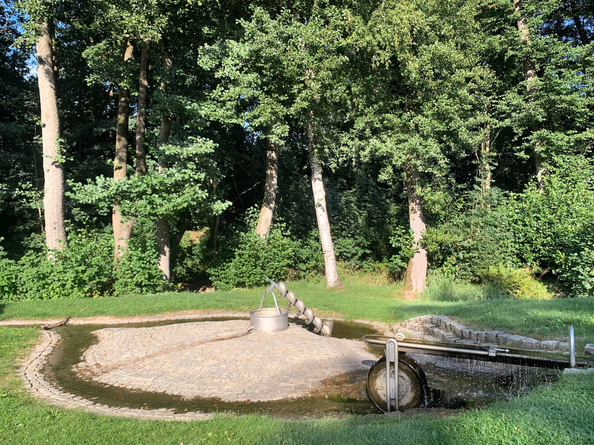 Wasserspielplatz auf dem Sparnecker Freizeitgelände