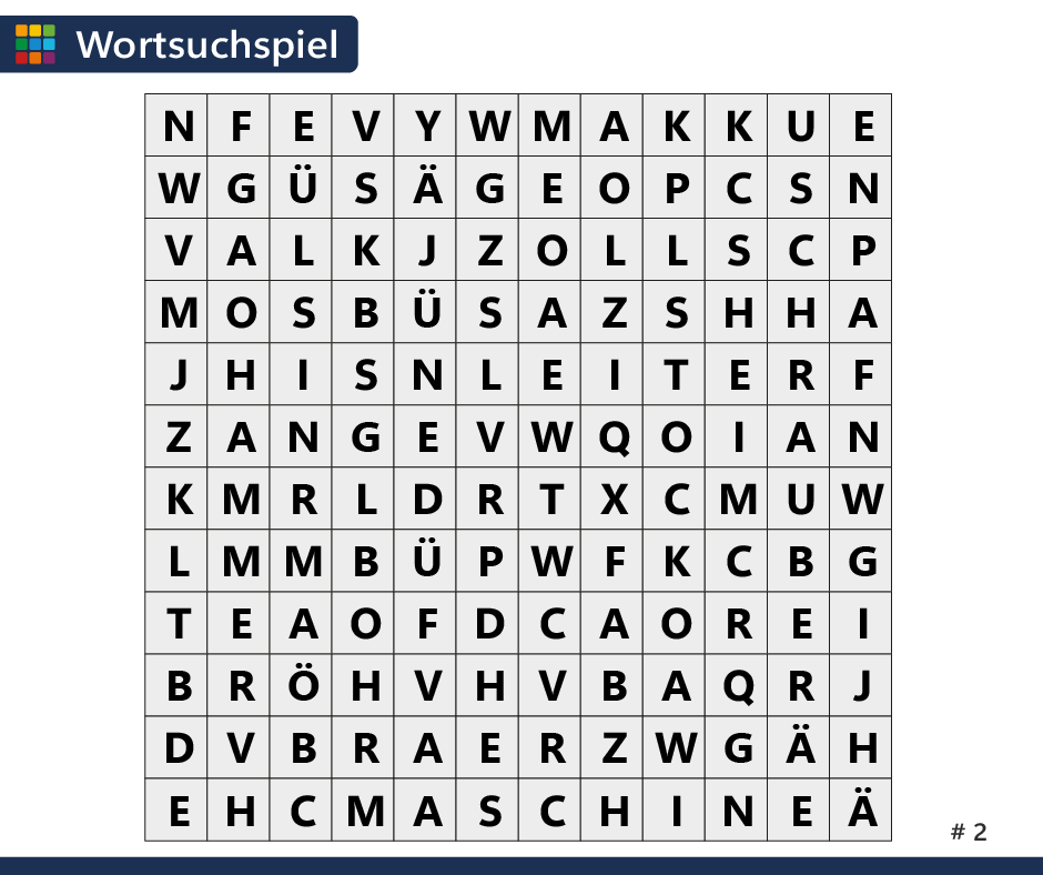 Rätsel #24 Wortsuchspiel